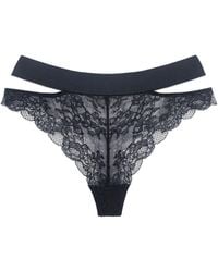 MONIQUE MORIN LINGERIE - Wild Lace Cheeky Panty - Lyst