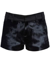Hedare - De Havi Hairy Leather Shorts - Lyst