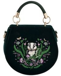Fable England - Badger Embroidered Top Handle Saddle Bag - Lyst