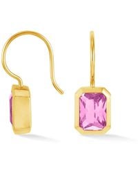 Dower & Hall - Octagon Quartz Earrings - Lyst