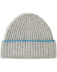 Kinalba - Ladies Light Chunky Ribbed Cashmere Beanie Hat - Lyst