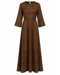 Traffic People - The Reimagined Snakeskin Print Millie Maxi Dress - Lyst