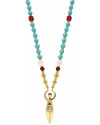 Ormiro - Primordial Goddess & Carnelian Beaded Necklace - Lyst