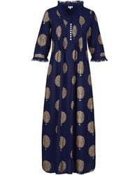 At Last - Cotton Annabel Maxi Dress - Lyst