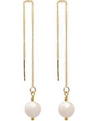 Ninemoo - Pearl Threader Earrings - Lyst