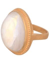 Opium Jewels - Celestial Cocktail Ring With Moonstone - Lyst