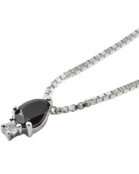 NASI SILVER - Pear Atarah Necklace- Onyx & Topaz - Lyst