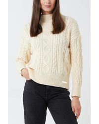Hortons England - Woodstock Cable Knit Jumper - Lyst