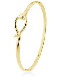 Auree - Boltons Vermeil Tear Drop Hook Bangle - Lyst