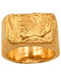 De Roms - The Apex Molten Signet Statement Ring - Lyst