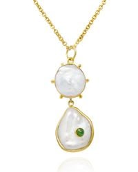 Vintouch Italy - Rebel Rebel Emerald Statement Necklace - Lyst