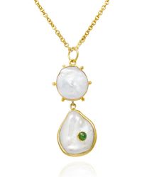 Vintouch Italy - Rebel Rebel Emerald Statement Necklace - Lyst