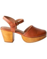 Fortress - Willow Platform Clog Whiskey Nappa - Lyst