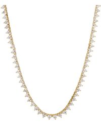 Crystals and Co - Heart Tennis Necklace - Lyst
