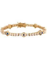 Karma and Luck - Evil Eye & Hamsa Tennis Bracelet – Protection Luxury Jewelry – Warden Of Peace - Lyst