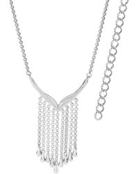 Lucy Quartermaine - Solid Sterling Waterfall V Necklace - Lyst