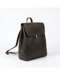 Touri - Handmade Minimalist Genuine Leather Slim Backpack - Lyst