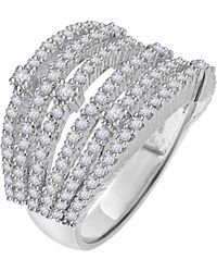 Artisan - Natural Diamond Designer Long Band Ring - Lyst