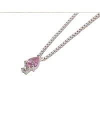 NASI SILVER - Pear Atarah Necklace- Crystal Spinel - Lyst