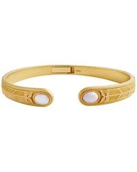 Karma and Luck - Free Spirit Opal Feather Cuff Bracelet - Lyst