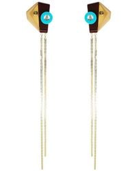 Gissa Bicalho - Handmade Acrylic Earring Long Inti Nude - Lyst