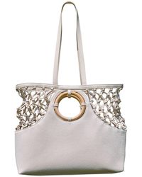 Kaya - Neutrals Oasis Hand-knotted Tote Bag In - Lyst