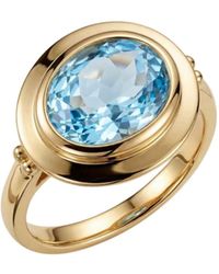 Dainty London - Solid Contemporary Topaz Ring - Lyst