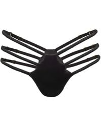 Black Heart Lingerie - Strappy Silk Thong - Lyst