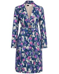 Richa Sharma - Handcrafted Abstract Print Single Breasted Coat - Lyst
