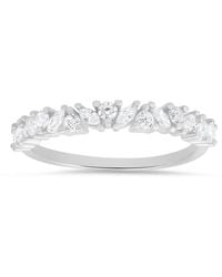 Kylie Harper - Petite Multi-Cut Diamond Cz Band Ring - Lyst