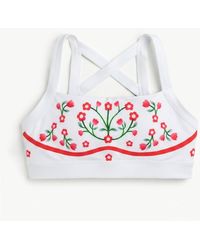 Jessie Zhao New York - Day Night Garden Reversible Racerback Sports Bra - Lyst
