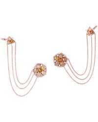 Artisan - Natural Ice Diamond Designer Ear Cuff Earrings - Lyst