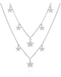 Luna Charles - Blake Double Row Star Necklace - Lyst