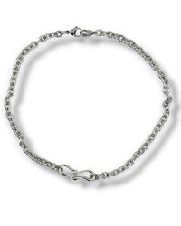 Jagged Halo Jewelry - Viper Link Convertible Necklace Stainless Steel - Lyst