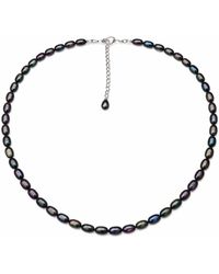 Pearl Code - Rice Pearl Choker, Iridescent Freshwater Pearl Necklace - Lyst