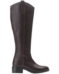 Forever & Always Shoes - Acro Leather Heeled Boot - Lyst