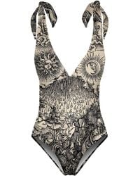 Aloha From Deer - Durer Series Fifth Seal One Piece Swimsuit - Lyst