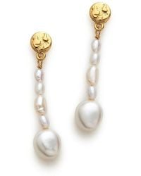 With Love Darling - Earth Pearl Earring - Lyst