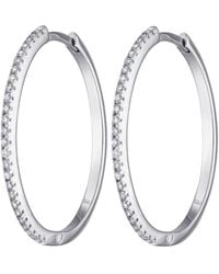 Scream Pretty - Slim Sparkling Perfect Hoop Earrings - Lyst