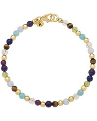 Nellou Jewellery - Multi Gemstone Bracelet Plated Sterling - Lyst
