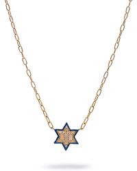 Ebru Jewelry - Divine Star Of David Enamel Necklace - Lyst