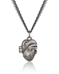 Cartography - Stephen: B Is For Boo Heart Locket - Lyst