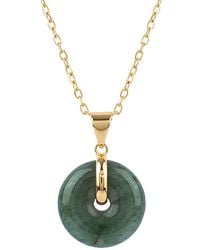 seree - Button Jade Pendant Necklace - Lyst