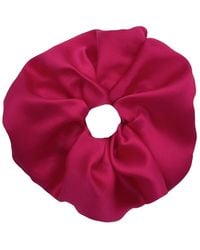 CREASE - Fuchsia Silk Scrunchie - Lyst