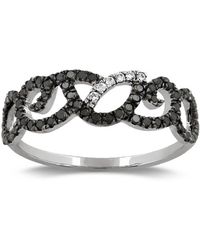Artisan - 18K Pave & Diamond Infinity Ring - Lyst