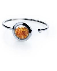 My Little Nature - Premium Quality Designer Cuff Bracelet With Genuine Amber Stones – Gift For Her - Lyst