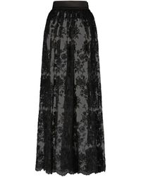 Monique Singh - Embroidered Lace Skirt - Lyst