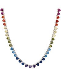 LÁTELITA London - Heart Garland Gemstone Necklace - Lyst