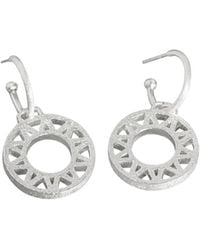 Claire Hill Designs - Geometric Statement Hoop Earrings - Lyst