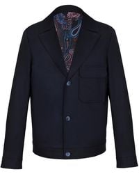 DAVID WEJ - Ashford Relaxed Patch Pocket Jacket - Lyst